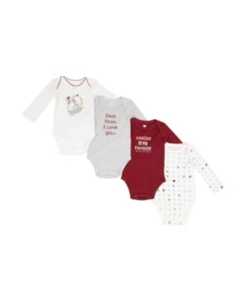 Koala Baby Girls 4 Piece Bodysuit Set 0-3 Months